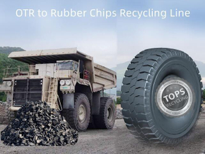 Máquina de reciclagem de pneus OTR de alta eficiência